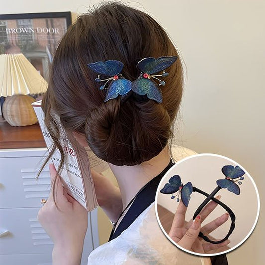 épingle-à-cheveux-papillon-bleu-chignon-femme-style-elegant-brillance-raffinee
