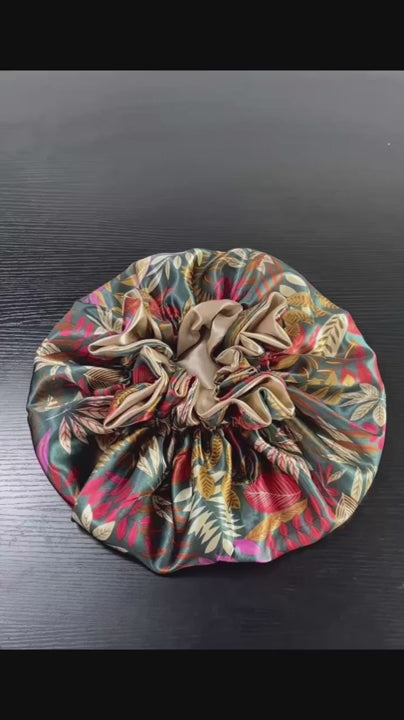 BONNET DE NUIT EN SATIN | NUIT SOYEUSE