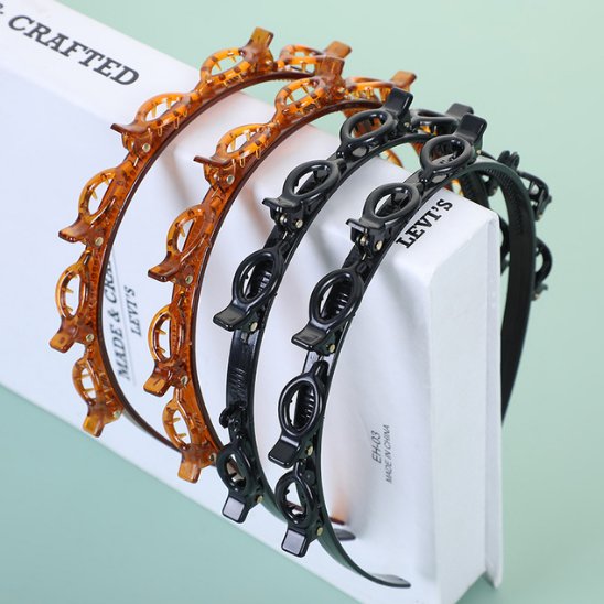 serre-tête-femme-noir-ambre-elegant-antiderapant-accessoire-cheveux-polyvalent-style-coiffant