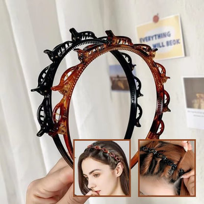 serre-tête-femme-noir-ecaille-coiffant-clips-tresse-accessoire-cheveux-pratique-polyvalent-confortable