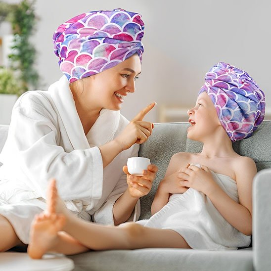 serviette-cheveux-ecaille-couleur-ultra-absorbante-sechage-rapide-enfant-bain-premium
