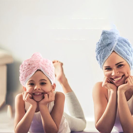  serviette-microfibre-pour-cheveux_rose-bleue-turbans-absorbants-sechage-rapide-moment-detente