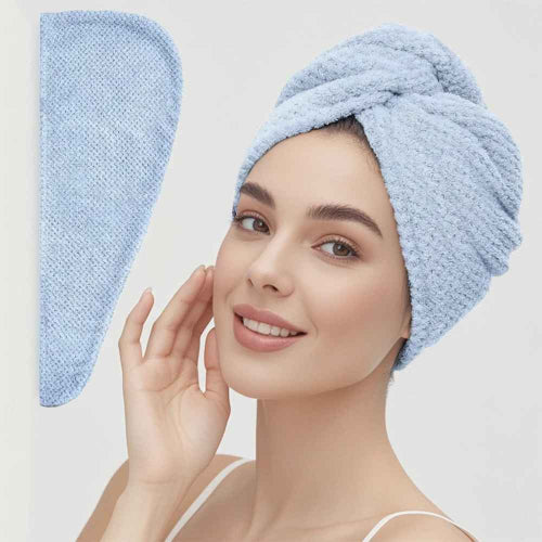 Serviette ultra absorbante cheveux accessoire capillaire pour secher les cheveux