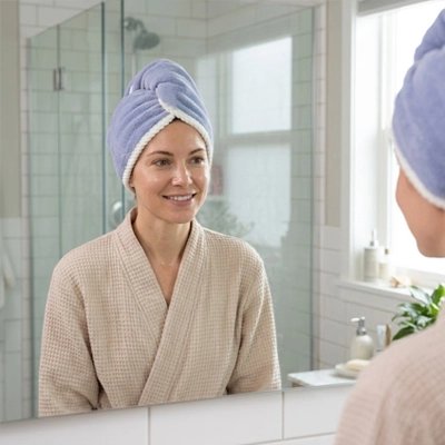 Serviette ultra absorbante cheveux masque hydratant soin maison