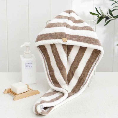 Serviette ultra absorbante couleur marron blanche